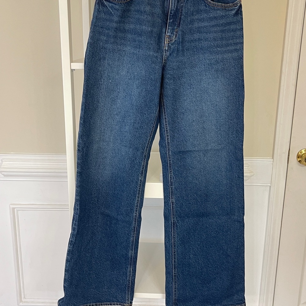 Slim-wide Blue Denim Jeans